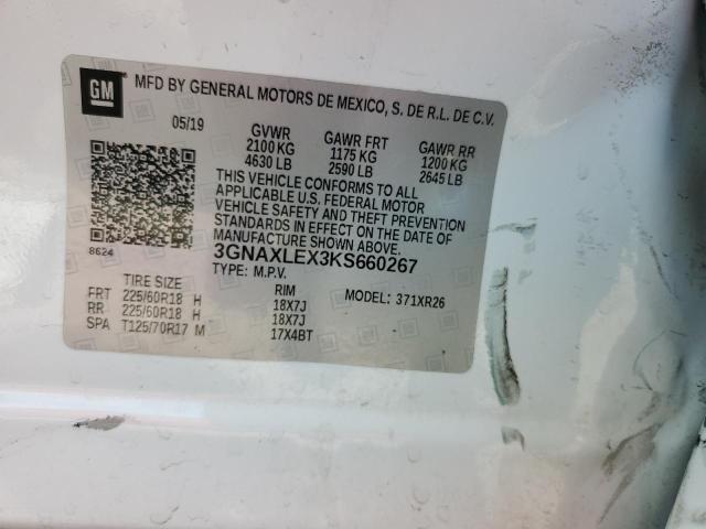 Photo 14 from auction – 2019 CHEVROLET EQUINOX LT with VIN 3GNAXLEX3KS660267