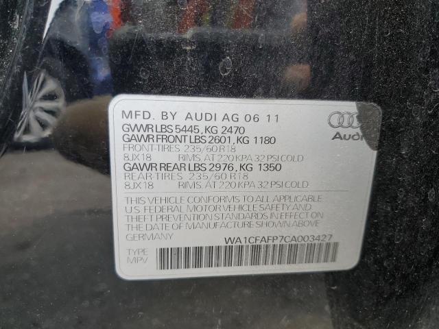 Photo 14 from auction – 2012 AUDI Q5 PREMIUM with VIN WA1CFAFP7CA003427