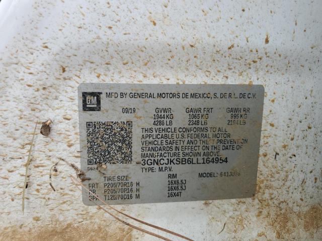 Photo 14 from auction – 2020 CHEVROLET TRAX LS with VIN 3GNCJKSB6LL164954
