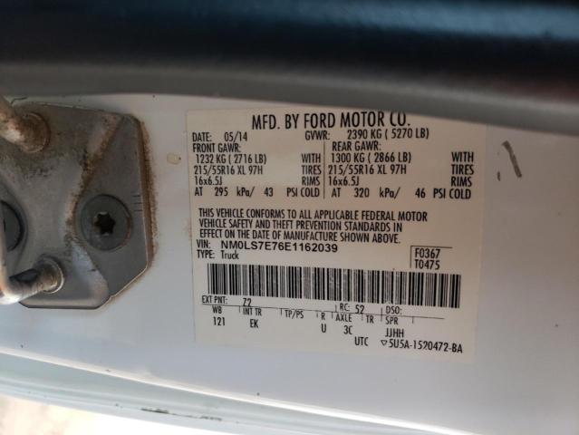 Photo 14 from auction – 2014 FORD TRANSIT CO with VIN NM0LS7E76E1162039