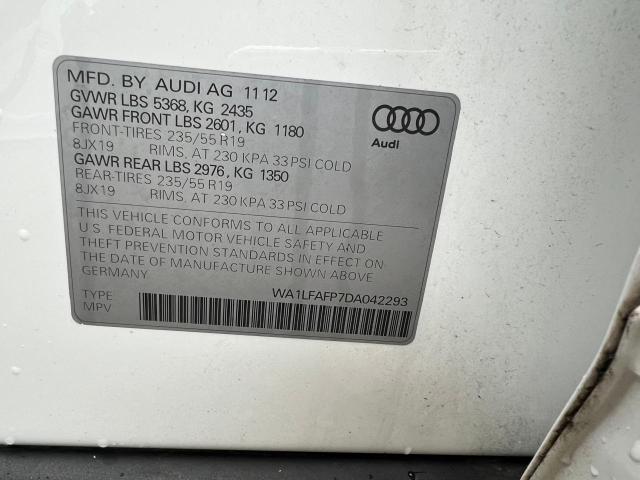 Photo 10 from auction – 2013 AUDI Q5 PREMIUM with VIN WA1LFAFP7DA042293