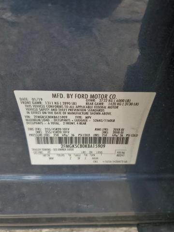 Photo 14 from auction – 2019 FORD FLEX SEL with VIN 2FMGK5C80KBA15909