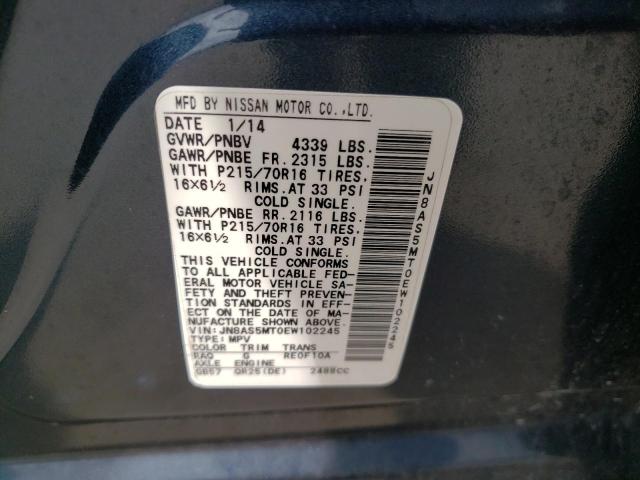 Photo 14 from auction – 2014 NISSAN ROGUE SELE with VIN JN8AS5MT0EW102245