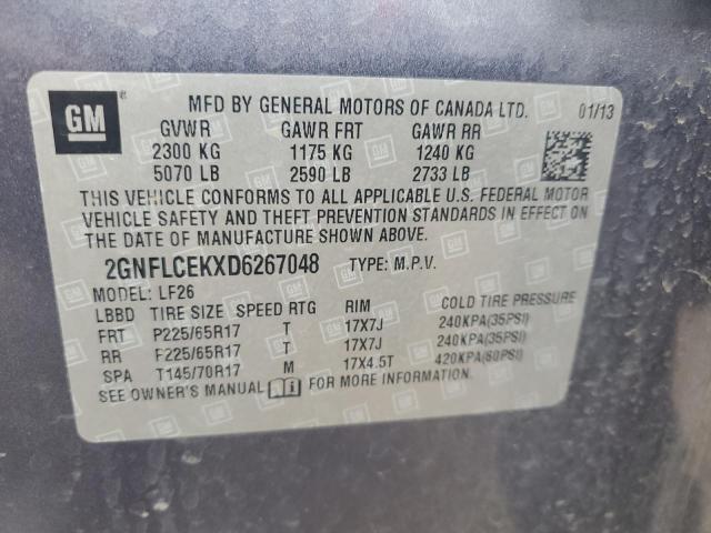 Photo 14 from auction – 2013 CHEVROLET EQUINOX LS with VIN 2GNFLCEKXD6267048