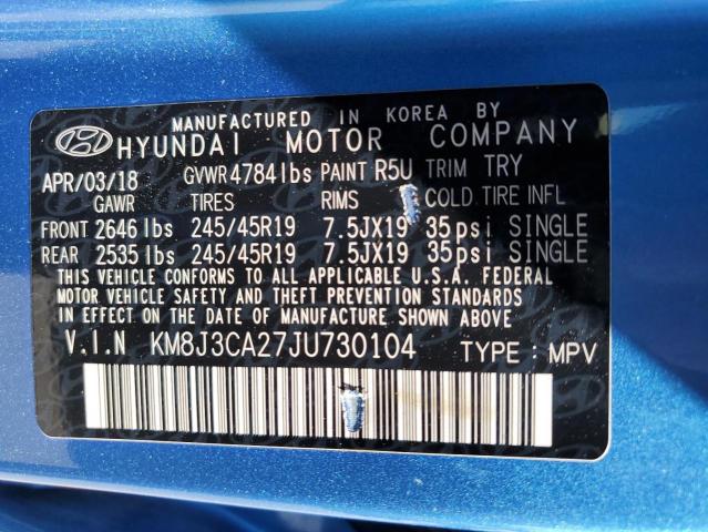 Photo 14 from auction – 2018 HYUNDAI TUCSON VAL with VIN KM8J3CA27JU730104