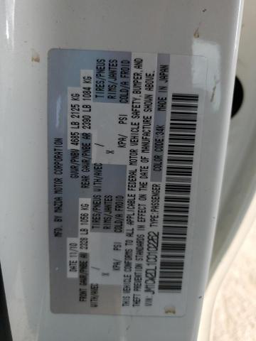 Photo 14 from auction – 2012 MAZDA 5 with VIN JM1CW2DL1C0102262