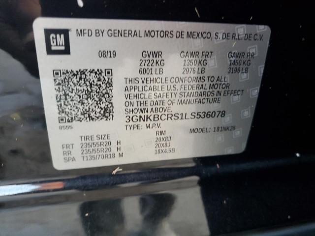 Photo 14 from auction – 2020 CHEVROLET BLAZER 2LT with VIN 3GNKBCRS1LS536078
