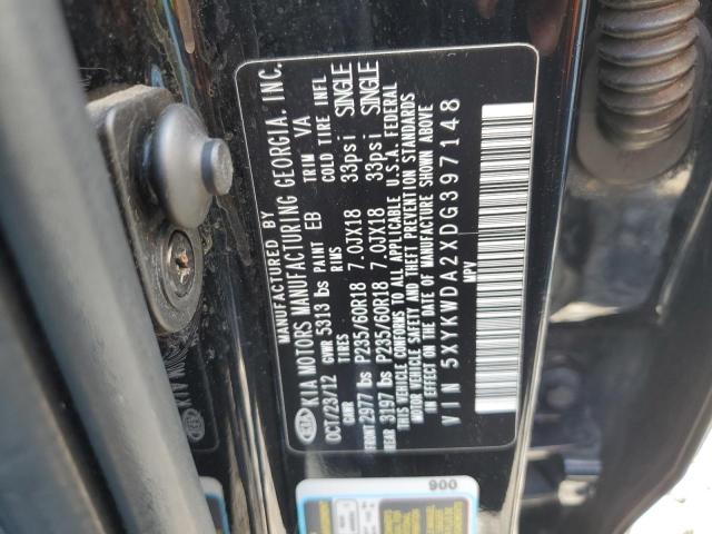 Photo 14 from auction – 2013 KIA SORENTO SX with VIN 5XYKWDA2XDG397148
