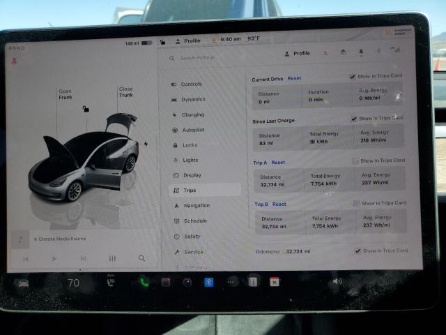 Photo 9 from auction – 2023 TESLA MODEL 3 with VIN 5YJ3E1EA4PF611179