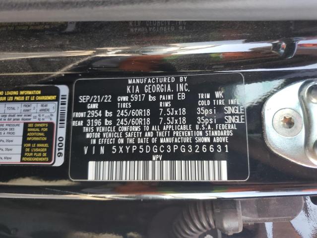 Photo 14 from auction – 2023 KIA TELLURIDE with VIN 5XYP5DGC3PG326631