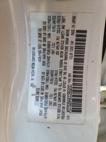 Photo 14 from auction – 2012 MAZDA CX-9 with VIN JM3TB2BA8C0359200