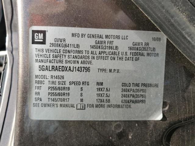 Foto 14 de la subasta – 2010 BUICK ENCLAVE CX con VIN 5GALRAEDXAJ143796