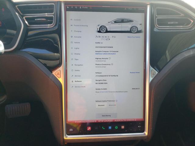 Photo 9 from auction – 2015 TESLA MODEL S 70 with VIN 5YJSA1S21FF095818
