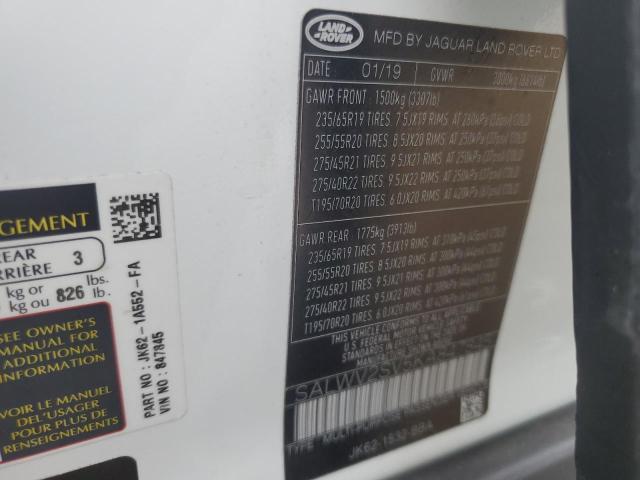 Photo 14 from auction – 2019 LAND ROVER RANGE ROVE with VIN SALWV2SV5KA847845
