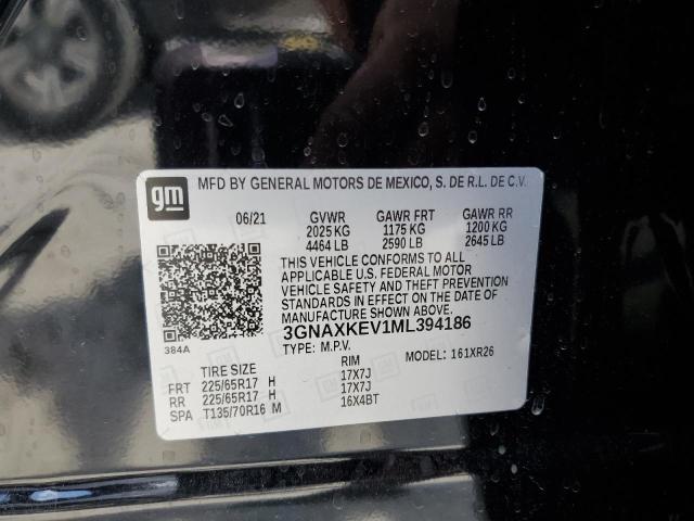 Photo 14 from auction – 2021 CHEVROLET EQUINOX LT with VIN 3GNAXKEV1ML394186