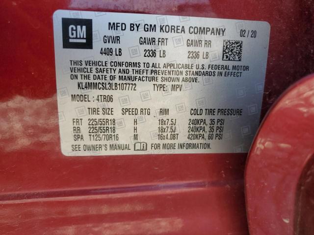Photo 14 from auction – 2020 BUICK ENCORE GX with VIN KL4MMCSL3LB107772