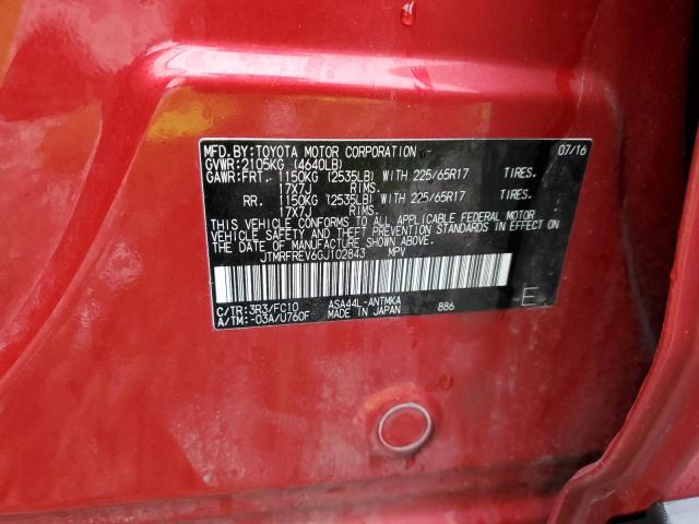 Photo 14 from auction – 2016 TOYOTA RAV4 XLE with VIN JTMRFREV6GJ102843