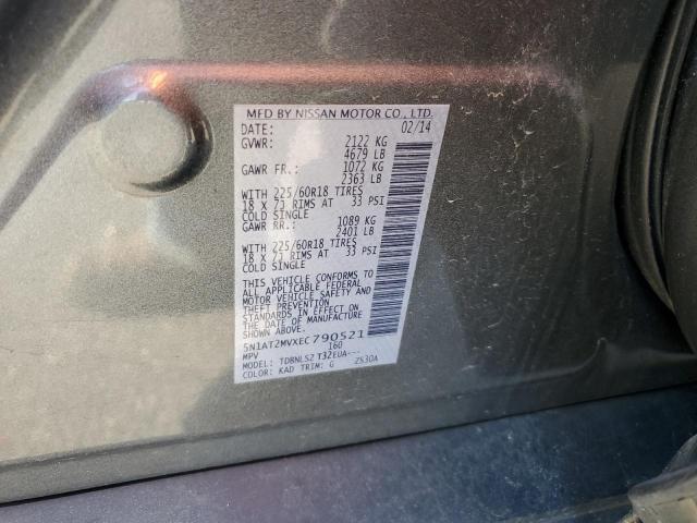 Photo 14 from auction – 2014 NISSAN ROGUE S with VIN 5N1AT2MVXEC790521
