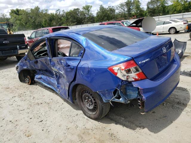 Photo 2 from auction – 2012 HONDA CIVIC LX with VIN 2HGFB2F50CH523975