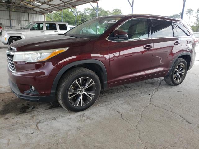 TOYOTA HIGHLANDER 2016 with VIN 5TDKKRFH2GS187124 - Photo from auction