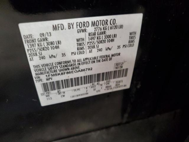 Photo 14 from auction – 2014 FORD EXPLORER L with VIN 1FM5K8F86EGA86792