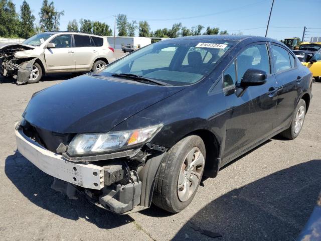 HONDA CIVIC LX 2013 with VIN 2HGFB2F56DH593983 - Photo from auction