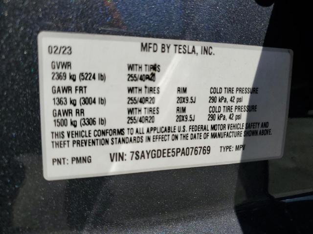صورة رقم 14 من المزاد - 2023 TESLA MODEL Y مع VIN 7SAYGDEE5PA076769