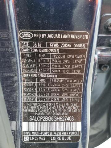 Photo 14 from auction – 2016 LAND ROVER DISCOVERY with VIN SALCP2BG6GH627403