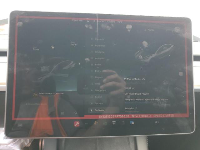 Photo 9 from auction – 2023 TESLA MODEL 3 with VIN 5YJ3E1EC9PF709268