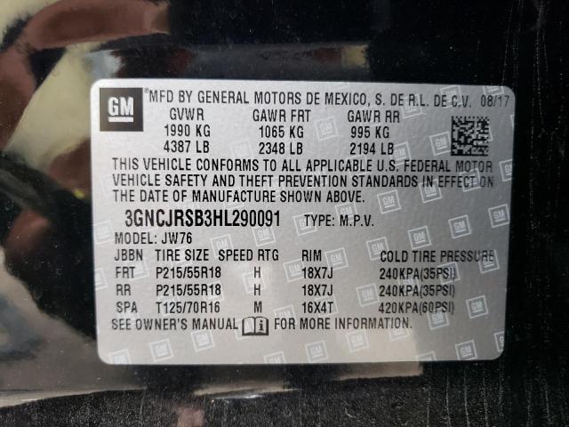 Photo 14 from auction – 2017 CHEVROLET TRAX PREMI with VIN 3GNCJRSB3HL290091