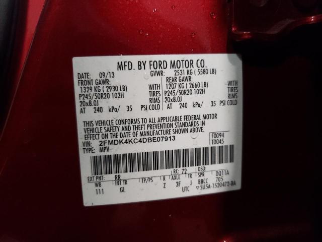Photo 14 from auction – 2013 FORD EDGE LIMIT with VIN 2FMDK4KC4DBE07913