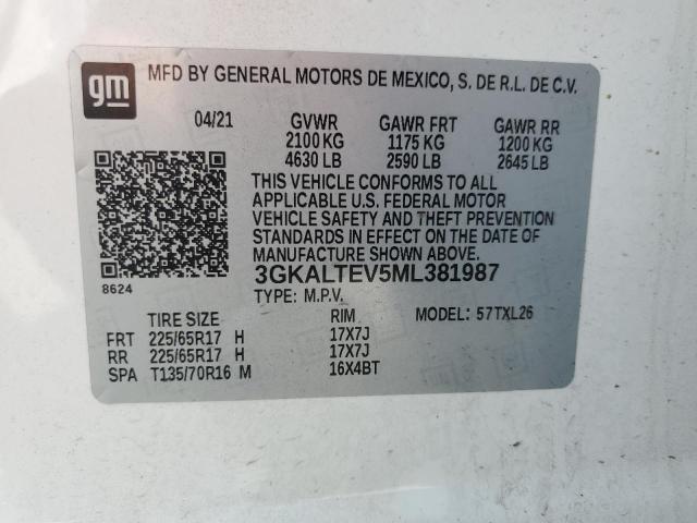 Photo 14 from auction – 2021 GMC TERRAIN SL with VIN 3GKALTEV5ML381987