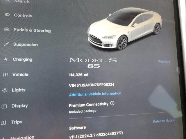 Photo 9 from auction – 2013 TESLA MODEL S with VIN 5YJSA1CN7DFP08224