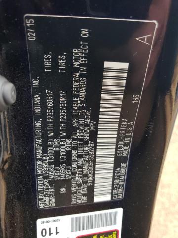 Photo 14 from auction – 2015 TOYOTA SIENNA LE with VIN 5TDKK3DC5FS582787
