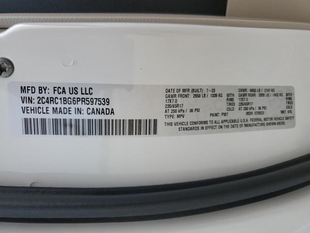 Photo 14 from auction – 2023 CHRYSLER PACIFICA T with VIN 2C4RC1BG6PR597539