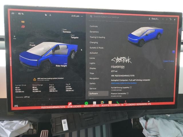 Photo 9 from auction – 2024 TESLA CYBERTRUCK with VIN 7G2CEHED4RA017370