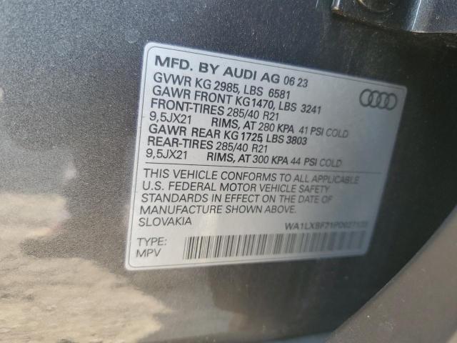 Photo 14 from auction – 2023 AUDI Q7 PREMIUM with VIN WA1LXBF71PD027133