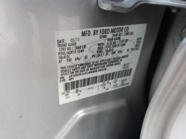 Photo 14 from auction – 2011 FORD EDGE SEL with VIN 2FMDK3JC4BBB38529