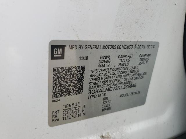 Photo 14 from auction – 2019 GMC TERRAIN SL with VIN 3GKALMEV2KL236845