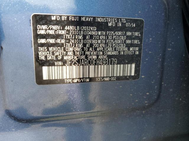 Photo 14 from auction – 2015 SUBARU FORESTER 2 with VIN JF2SJARC0FH493179