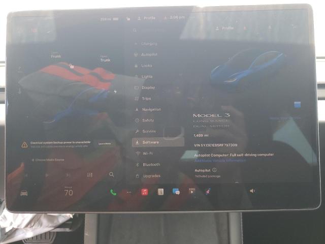Photo 9 from auction – 2024 TESLA MODEL 3 with VIN 5YJ3E1EB5RF797309