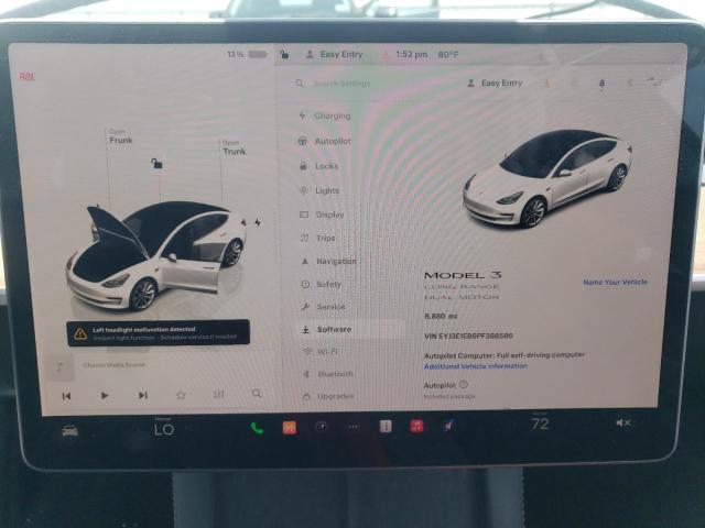 Photo 9 from auction – 2023 TESLA MODEL 3 with VIN 5YJ3E1EB6PF388586