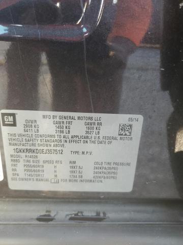Photo 14 from auction – 2014 GMC ACADIA SLT with VIN 1GKKRRKD0EJ357512