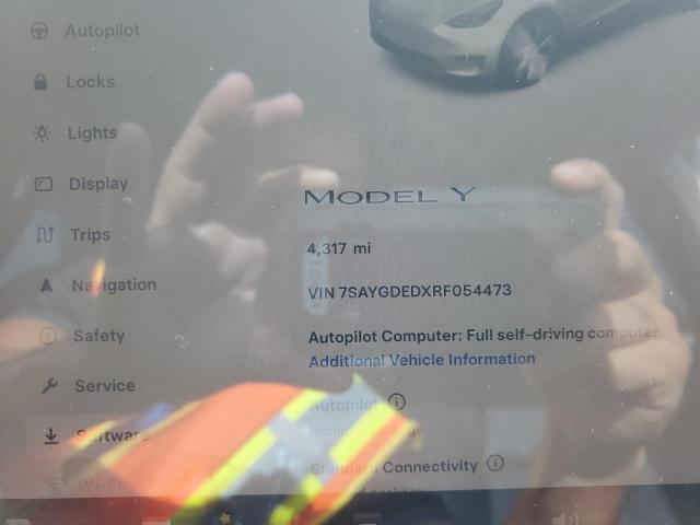 Photo 9 from auction – 2024 TESLA MODEL Y with VIN 7SAYGDEDXRF054473