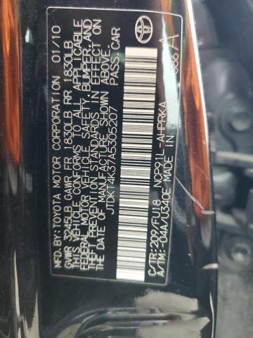 Photo 14 from auction – 2010 TOYOTA YARIS with VIN JTDKT4K37A5305207