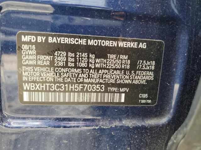 Photo 14 from auction – 2017 BMW X1 XDRIVE2 with VIN WBXHT3C31H5F70353