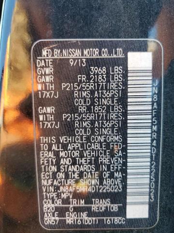 Photo 14 from auction – 2013 NISSAN JUKE S with VIN JN8AF5MR4DT225023