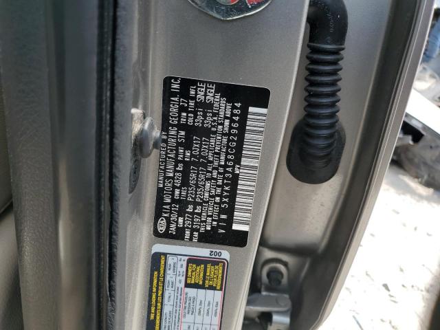Photo 14 from auction – 2012 KIA SORENTO BA with VIN 5XYKT3A68CG296484