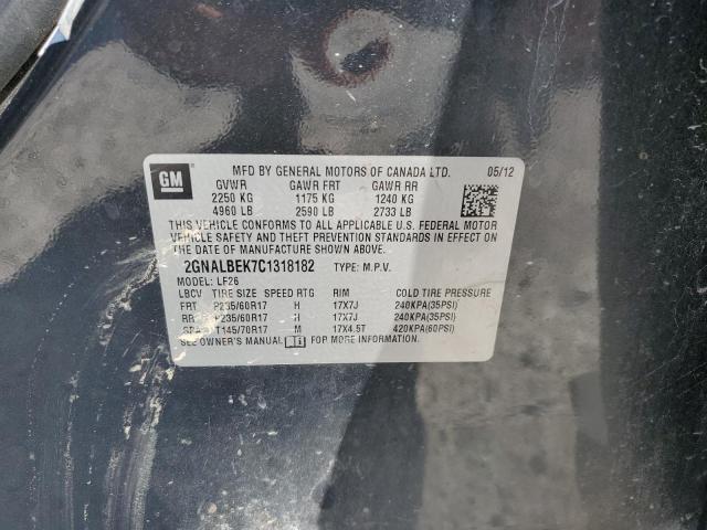 Photo 14 from auction – 2012 CHEVROLET EQUINOX LS with VIN 2GNALBEK7C1318182