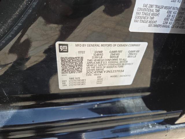 Photo 10 from auction – 2022 CHEVROLET SILVERADO with VIN 2GC4YNEY3N1237034